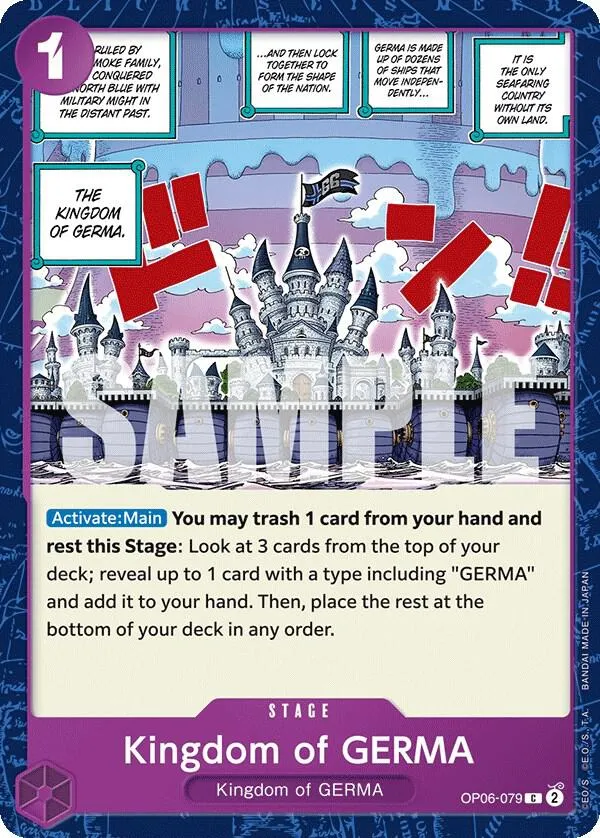Kingdom of GERMA — Wings of the Captain — One Piece Card Game