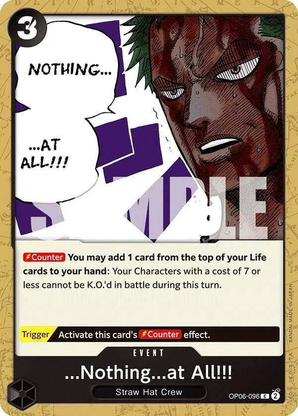 ...Nothing...at All!!! — Wings of the Captain — One Piece Card Game
