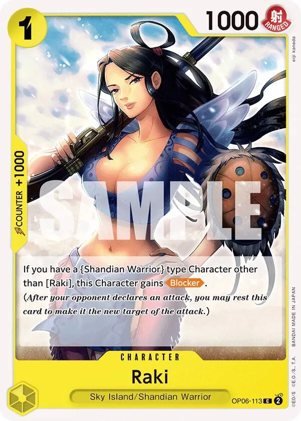Raki — Wings of the Captain — One Piece Card Game