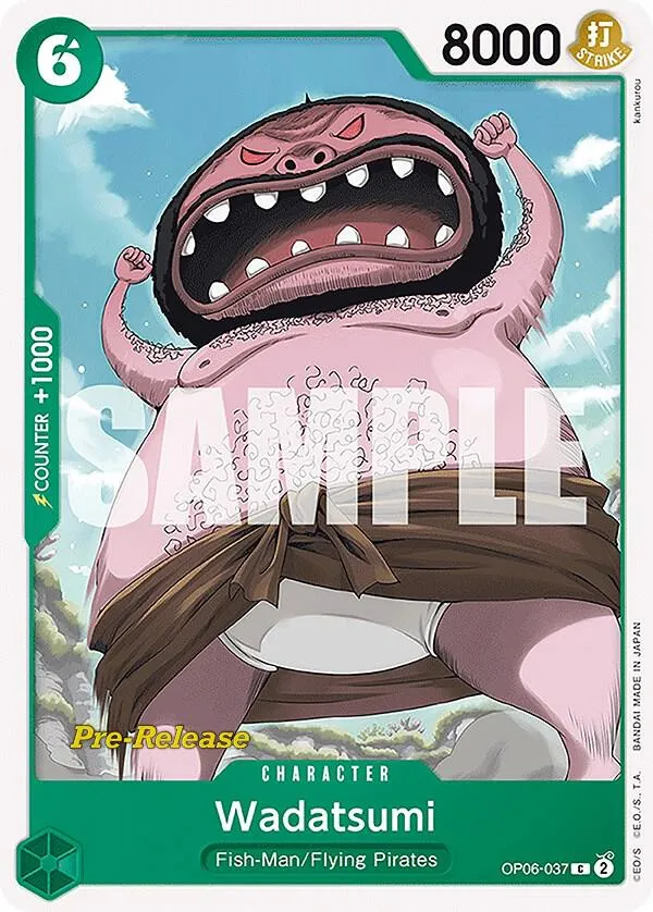 Wadatsumi — Wings of the Captain Pre-Release Cards — One Piece Card Game