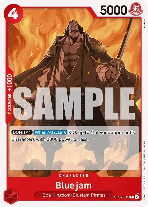 Bluejam — 500 Years in the Future — One Piece Card Game