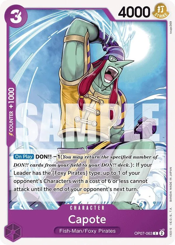 Capote — 500 Years in the Future — One Piece Card Game