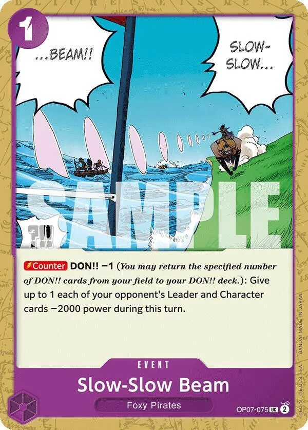 Slow-Slow Beam — 500 Years in the Future — One Piece Card Game