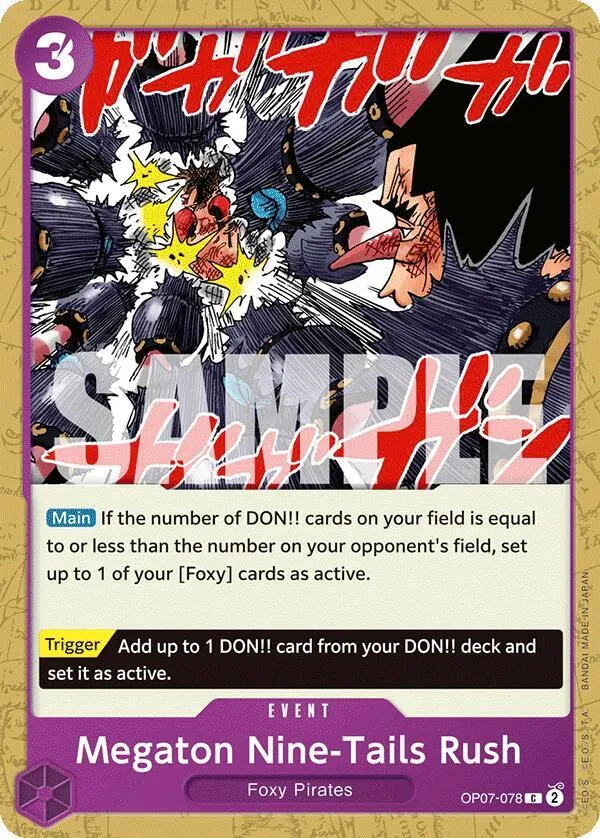 Megaton Nine-Tails Rush — 500 Years in the Future — One Piece Card Game