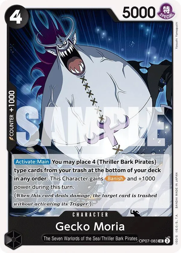 Gecko Moria (083) — 500 Years in the Future — One Piece Card Game
