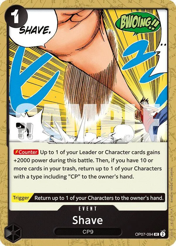 Shave — 500 Years in the Future — One Piece Card Game