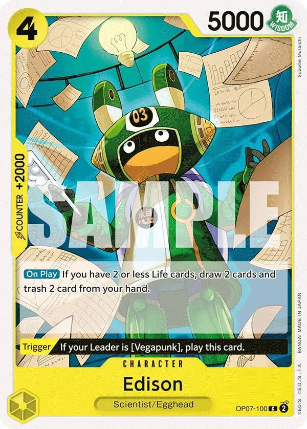 Edison — 500 Years in the Future — One Piece Card Game