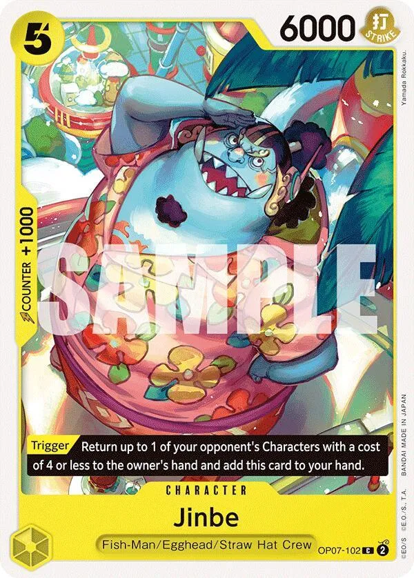 Jinbe (102) — 500 Years in the Future — One Piece Card Game
