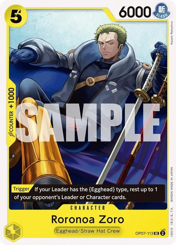 Roronoa Zoro (113) — 500 Years in the Future — One Piece Card Game