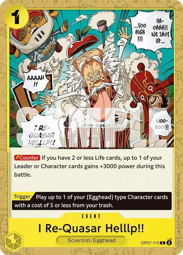 I Re-Quasar Helllp!! — 500 Years in the Future — One Piece Card Game