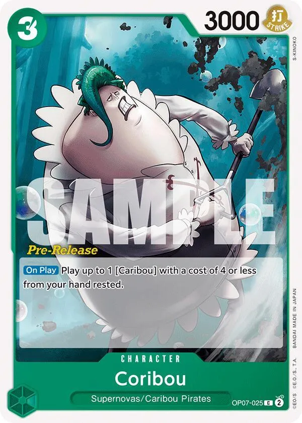 Coribou — 500 Years in the Future Pre-Release Cards — One Piece Card Game