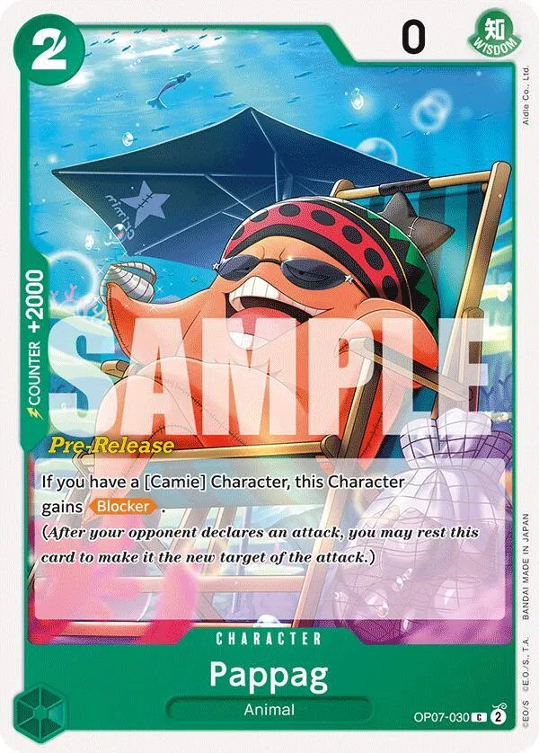 Pappag — 500 Years in the Future Pre-Release Cards — One Piece Card Game