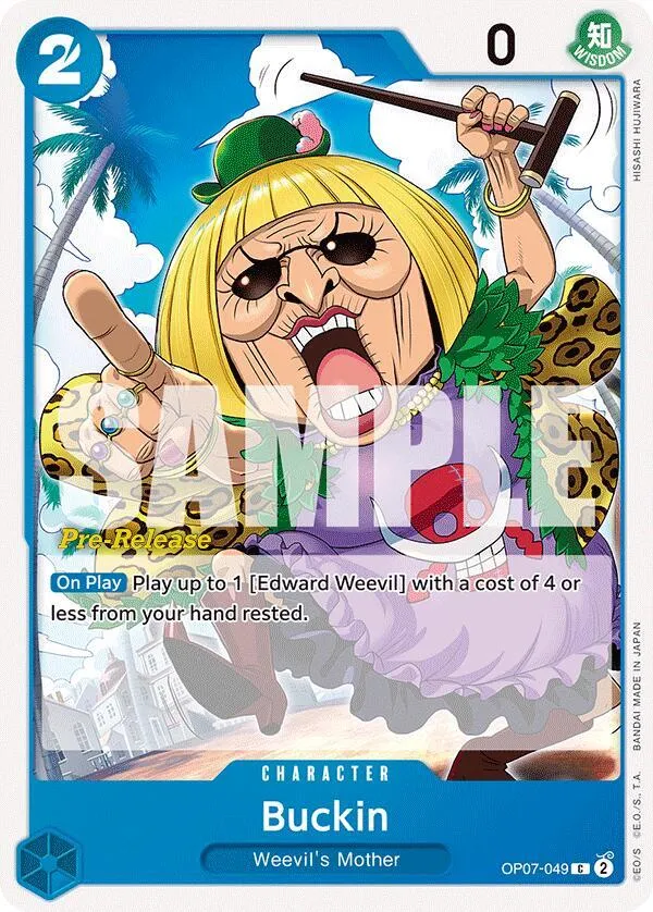 Buckin — 500 Years in the Future Pre-Release Cards — One Piece Card Game