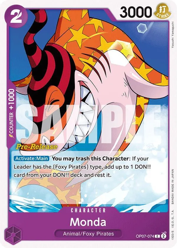 Monda — 500 Years in the Future Pre-Release Cards — One Piece Card Game