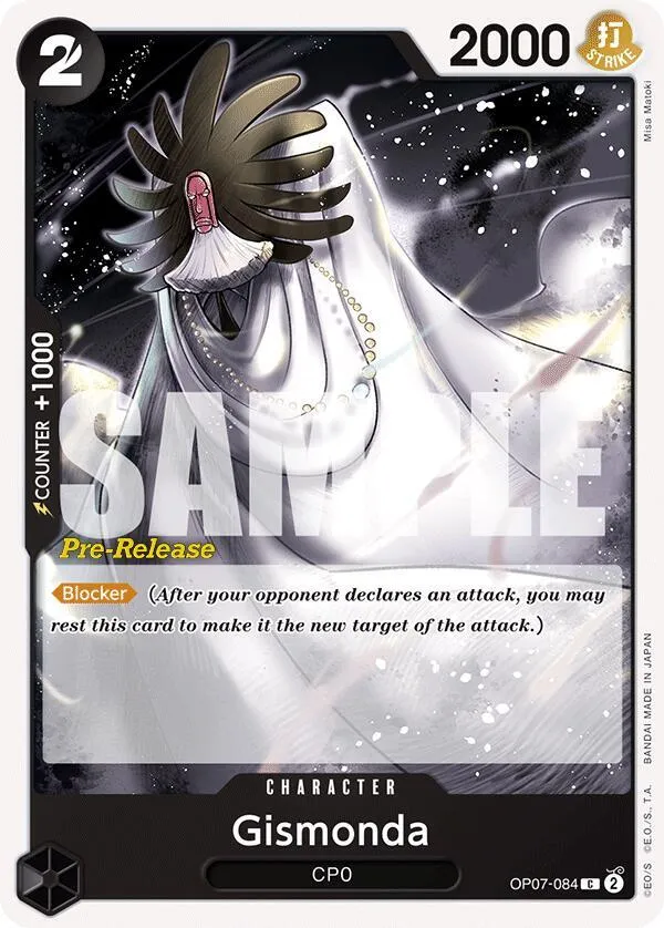 Gismonda — 500 Years in the Future Pre-Release Cards — One Piece Card Game