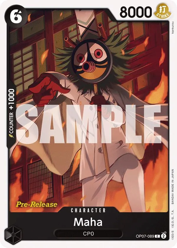 Maha — 500 Years in the Future Pre-Release Cards — One Piece Card Game
