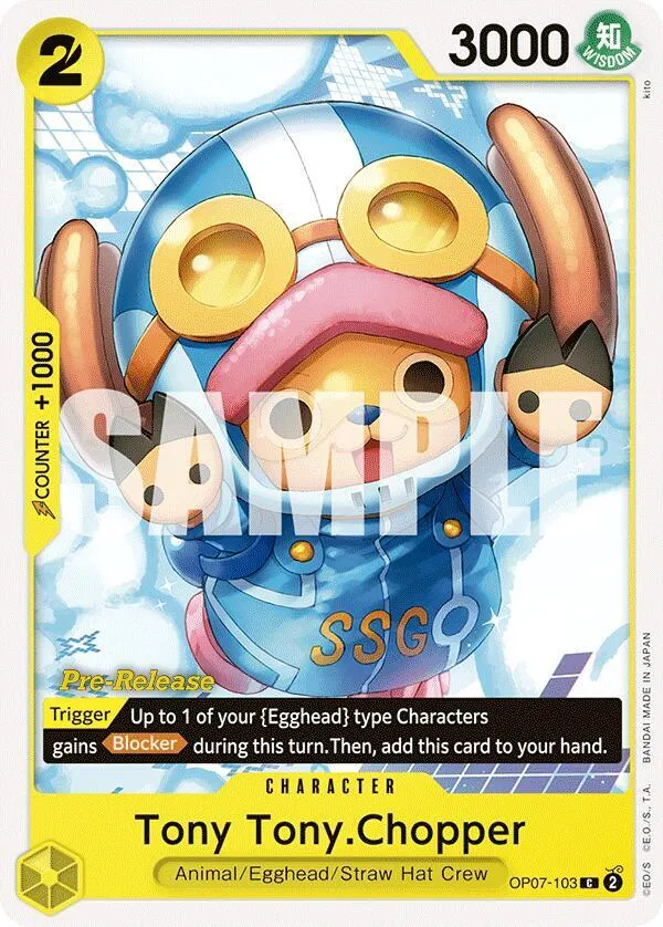 Tony Tony.Chopper (103) — 500 Years in the Future Pre-Release Cards — One Piece Card Game