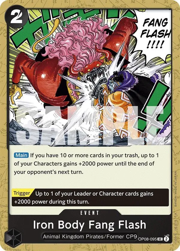 Iron Body Fang Flash — Two Legends — One Piece Card Game