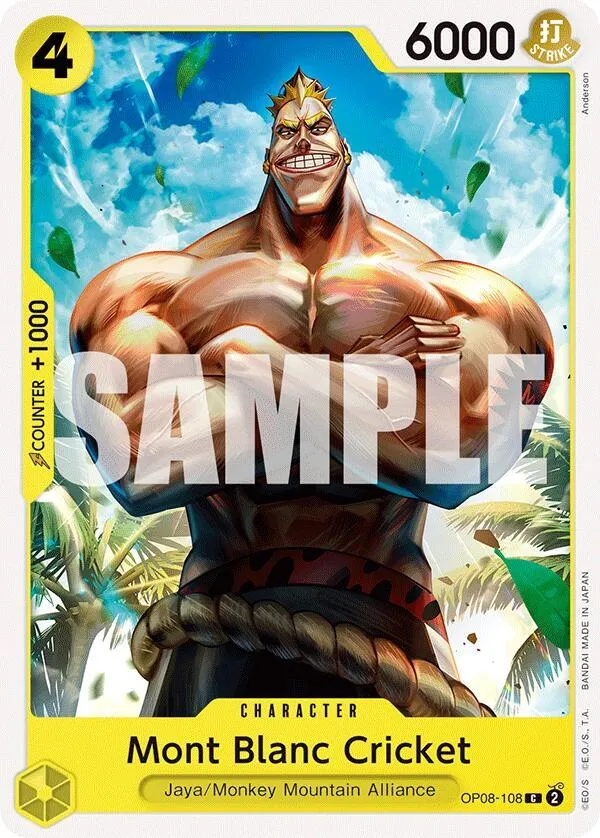 Mont Blanc Cricket from Two Legends - One Piece Card Game