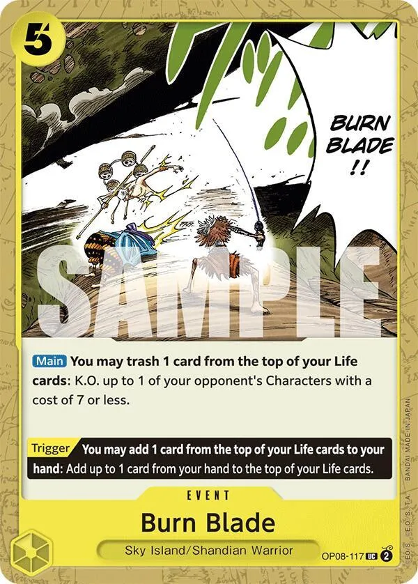 Burn Blade — Two Legends — One Piece Card Game