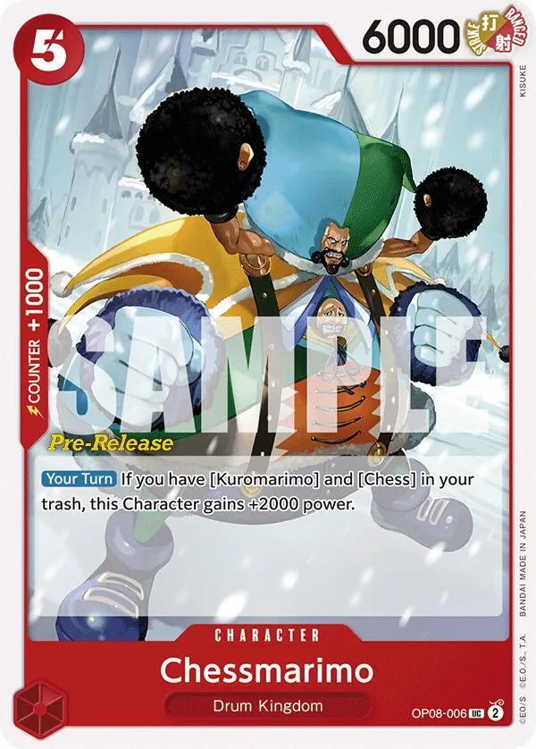 Chessmarimo — Two Legends Pre-Release Cards — One Piece Card Game
