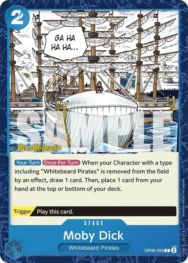 Moby Dick — Two Legends Pre-Release Cards — One Piece Card Game