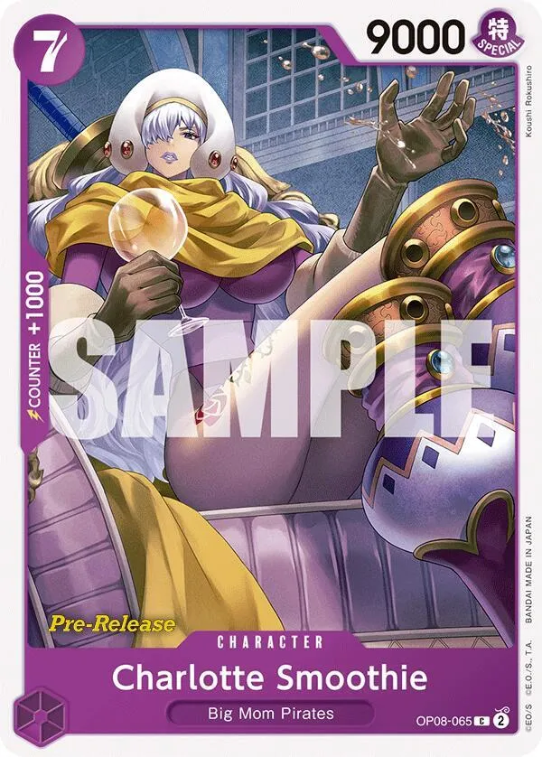 Charlotte Smoothie — Two Legends Pre-Release Cards — One Piece Card Game