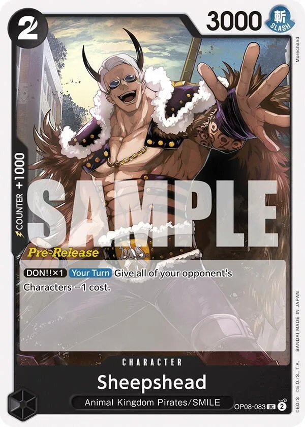 Sheepshead — Two Legends Pre-Release Cards — One Piece Card Game