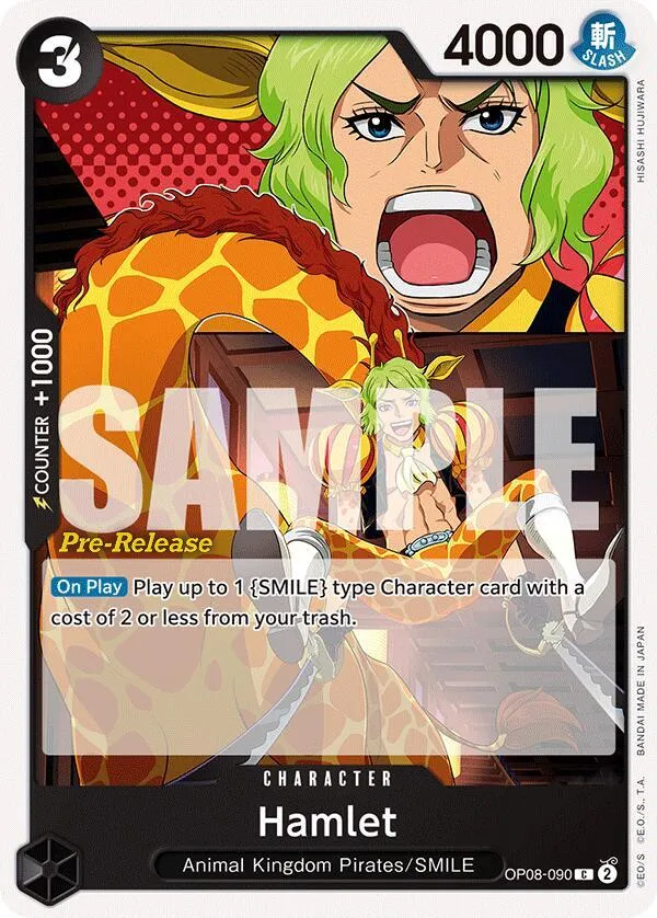 Hamlet — Two Legends Pre-Release Cards — One Piece Card Game
