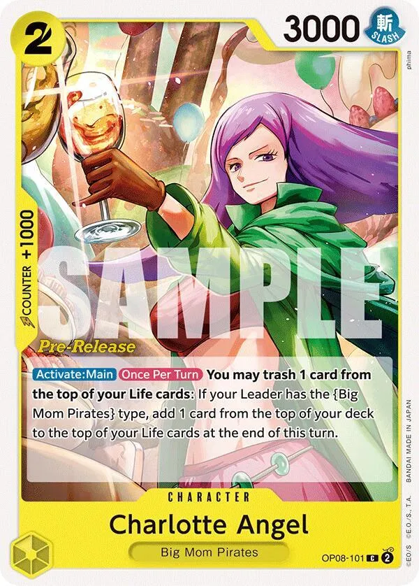 Charlotte Angel — Two Legends Pre-Release Cards — One Piece Card Game