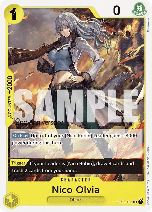 Nico Olvia — Emperors in the New World: 2nd Anniversary Tournament Cards — One Piece Card Game