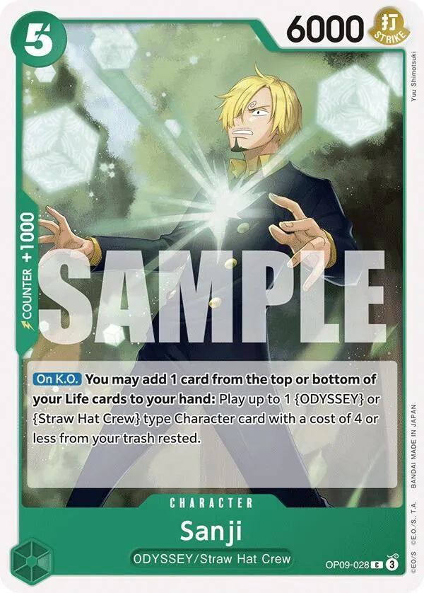 Sanji (028) — Emperors in the New World — One Piece Card Game