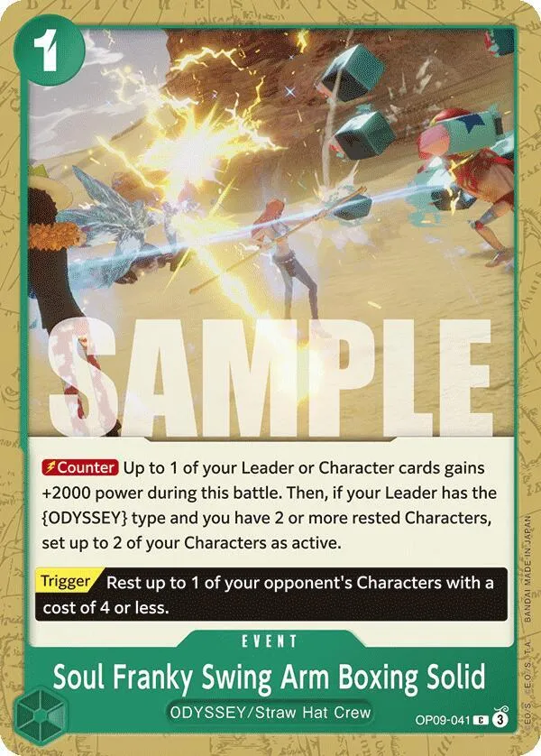 Soul Franky Swing Arm Boxing Solid — Emperors in the New World — One Piece Card Game