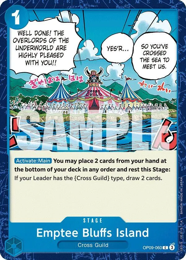 Emptee Bluffs Island — Emperors in the New World — One Piece Card Game