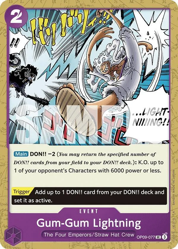 Gum-Gum Lightning — Emperors in the New World — One Piece Card Game