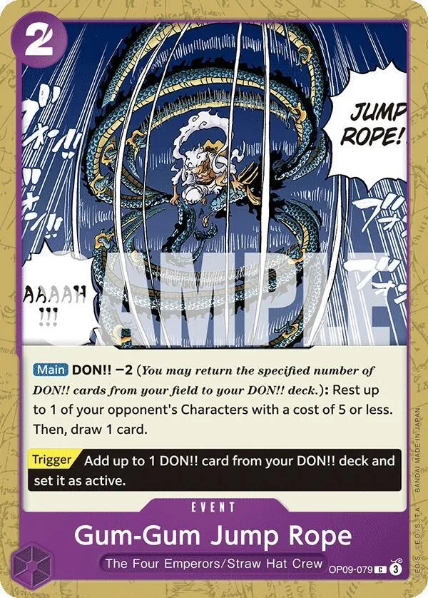 Gum-Gum Jump Rope — Emperors in the New World — One Piece Card Game