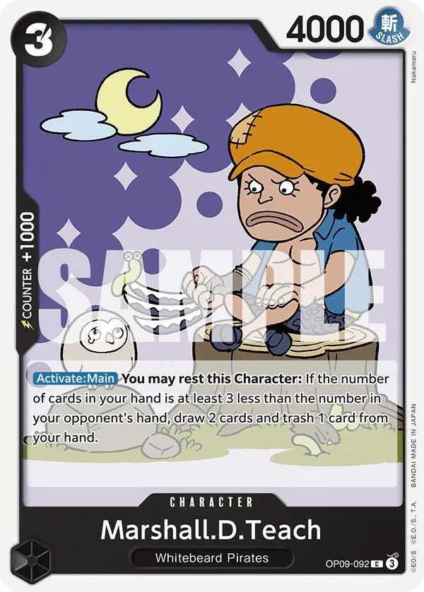 Marshall.D.Teach (092) — Emperors in the New World — One Piece Card Game