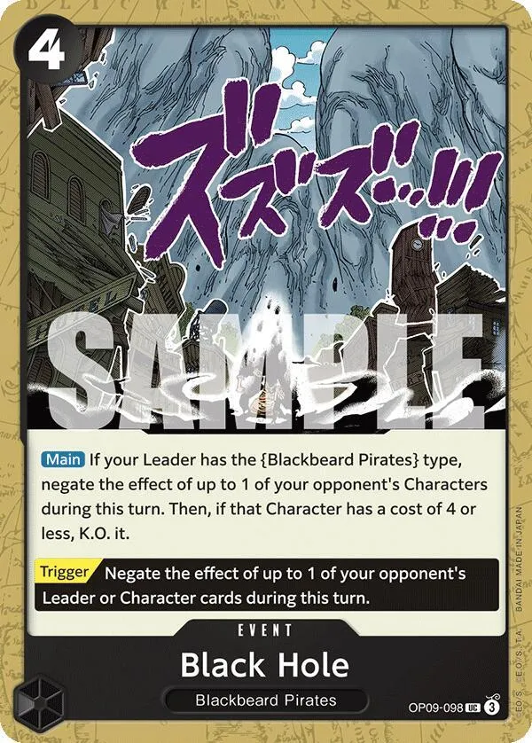 Black Hole — Emperors in the New World — One Piece Card Game