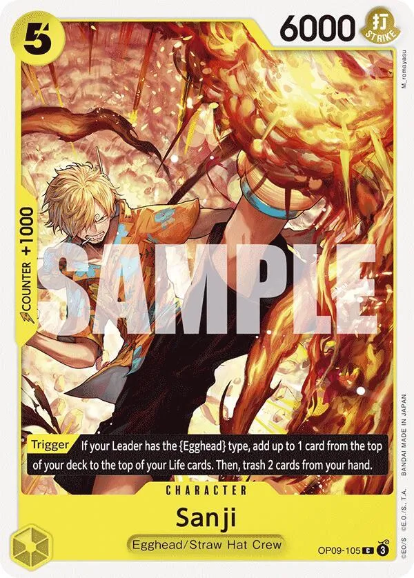 Sanji (105) — Emperors in the New World — One Piece Card Game