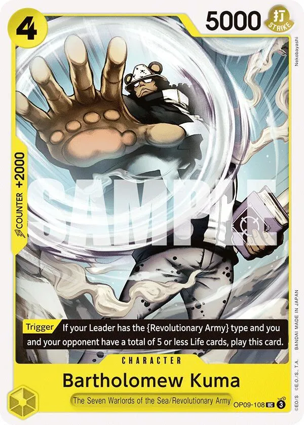 Bartholomew Kuma — Emperors in the New World — One Piece Card Game