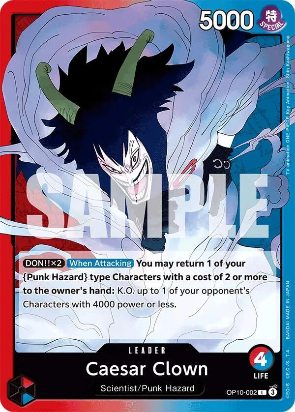 Caesar Clown (002) — Royal Blood — One Piece Card Game