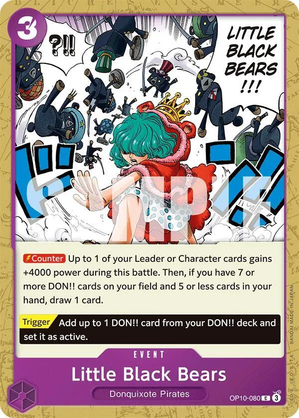 Little Black Bears — Royal Blood — One Piece Card Game