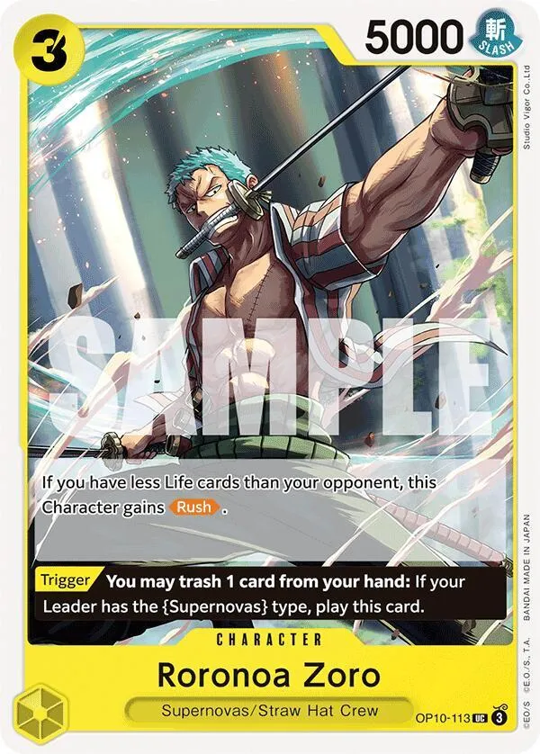 Roronoa Zoro (113) — Royal Blood — One Piece Card Game