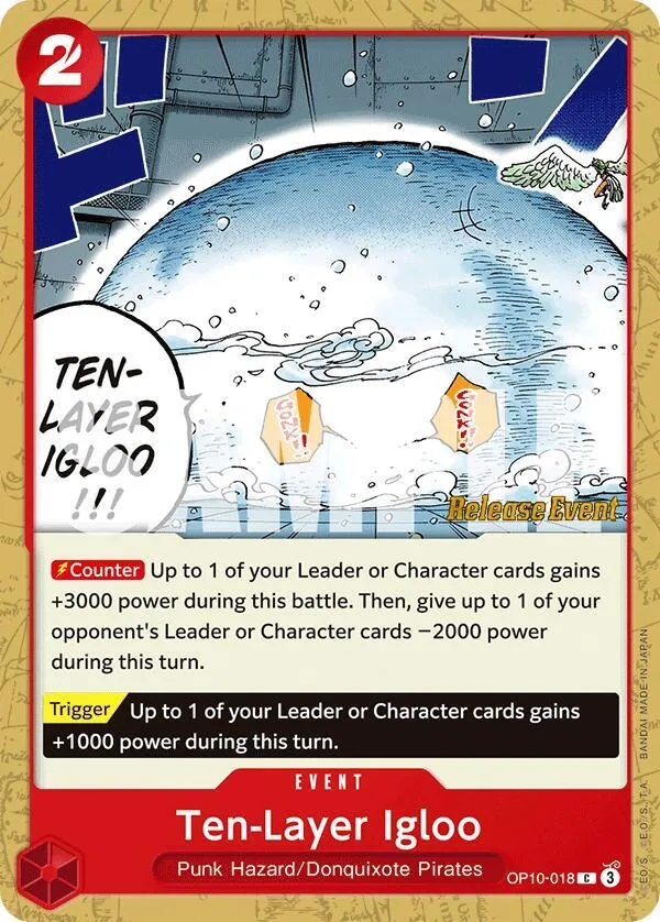 Ten-Layer Igloo — Royal Blood Release Event Cards — One Piece Card Game