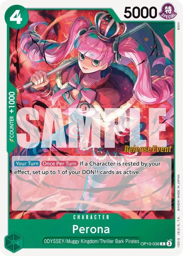 Perona (036) from Royal Blood Release Event Cards - One Piece Card Game