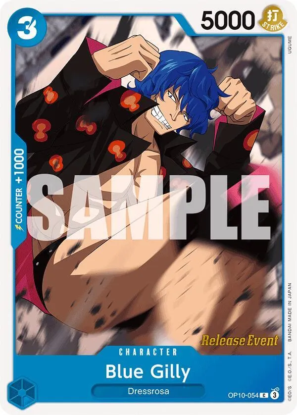 Blue Gilly — Royal Blood Release Event Cards — One Piece Card Game