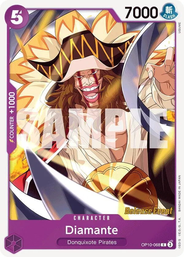 Diamante — Royal Blood Release Event Cards — One Piece Card Game