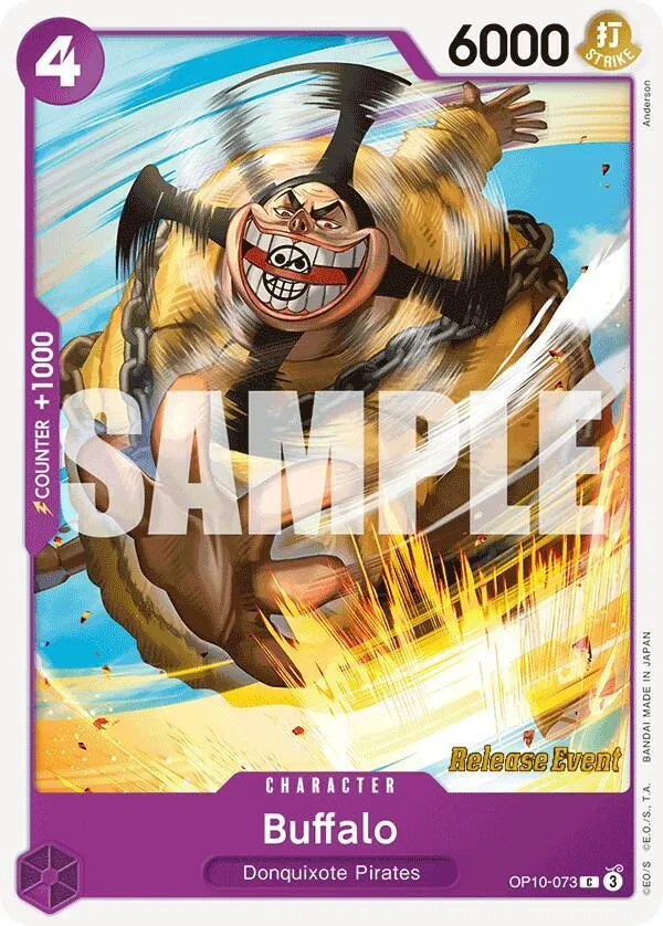 Buffalo — Royal Blood Release Event Cards — One Piece Card Game