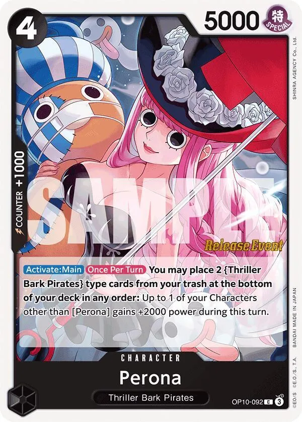 Perona (092) — Royal Blood Release Event Cards — One Piece Card Game