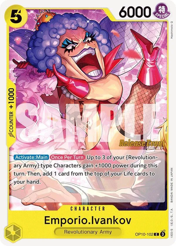Emporio.Ivankov — Royal Blood Release Event Cards — One Piece Card Game